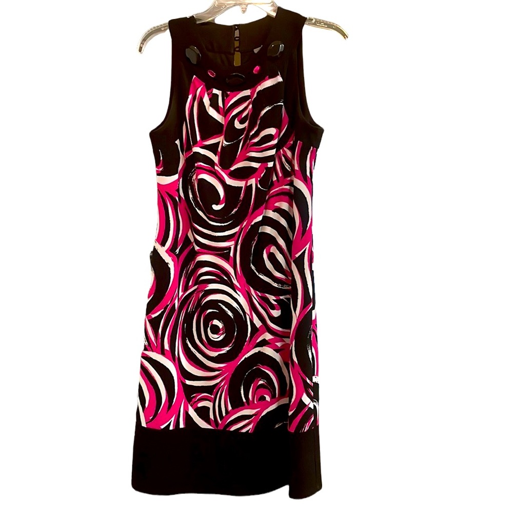 Pink and Black Cocktail Dress